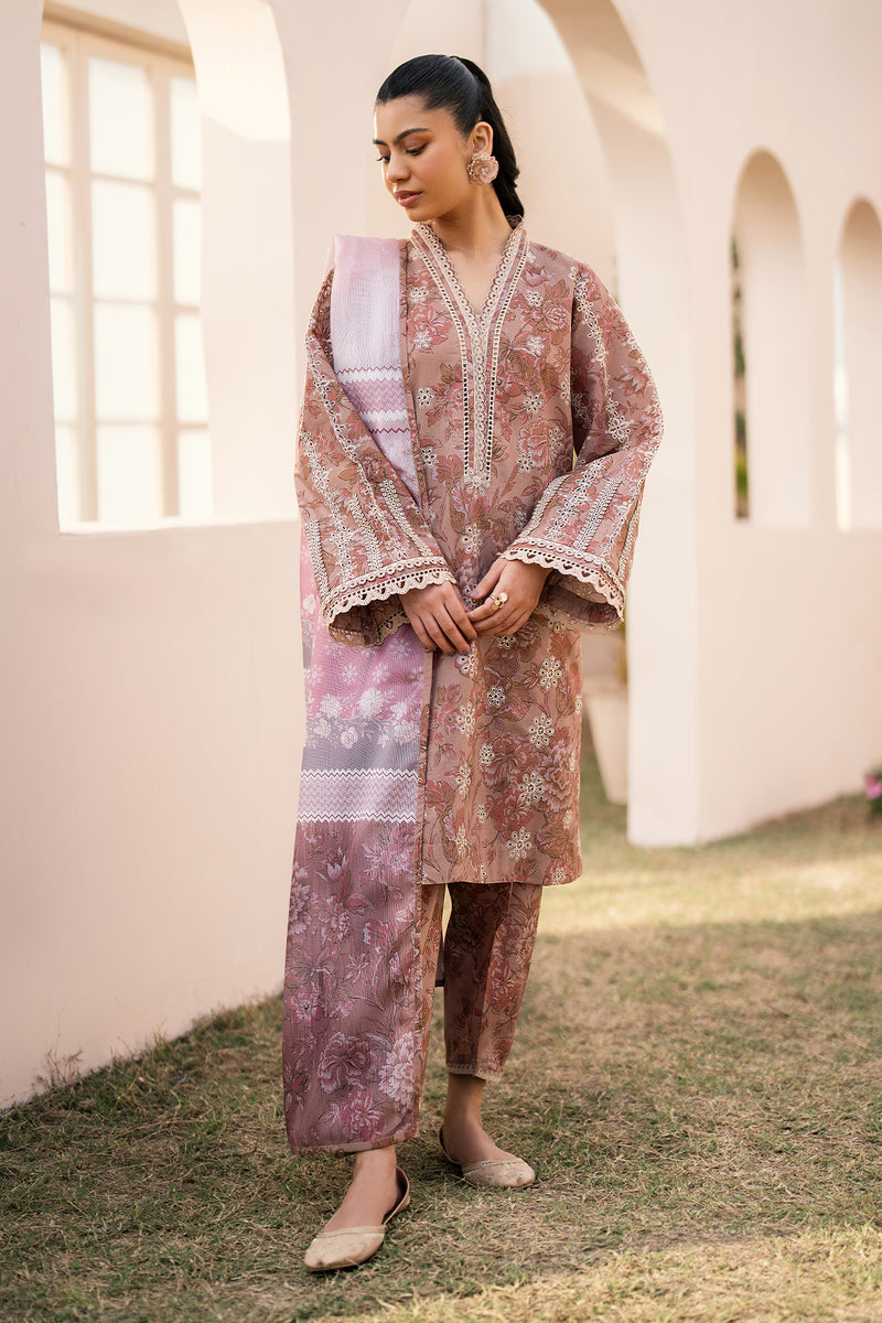 Baroque | Luxury Pret 24 | LAWN UF-602 - Designer Dress with Intricate embroidery and embellishments. Shop elegent wedding dress at Maria Faisal.