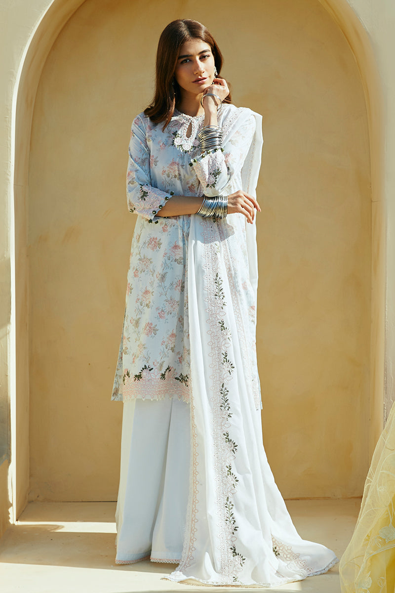 Cross Stitch | Premium Lawn 24 | FLORAL MARINE - Ladies Clothes - Maria Faisal