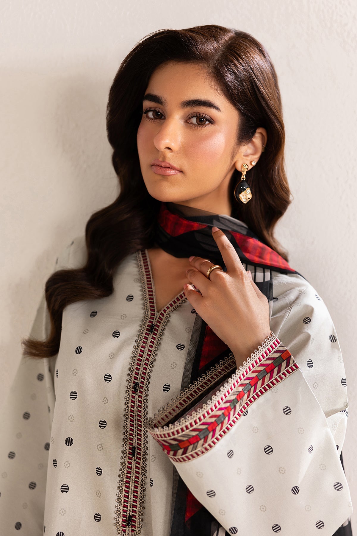 Baroque | Luxury Summer Pret | UF-4455 - Luxury Dress - available at Maria Faisal in UK and USA.