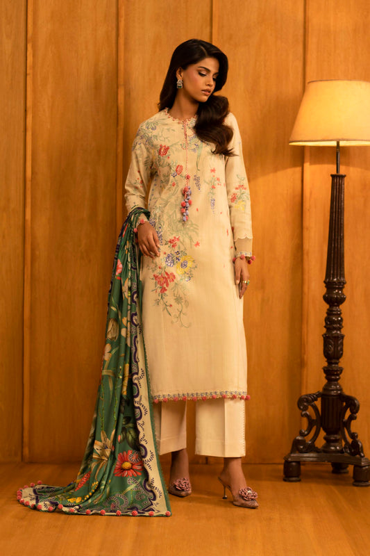 Sana Safinaz | Muzlin Winter 25 | M253-009A - Casual Dress - available at Maria Faisal in UK and USA.