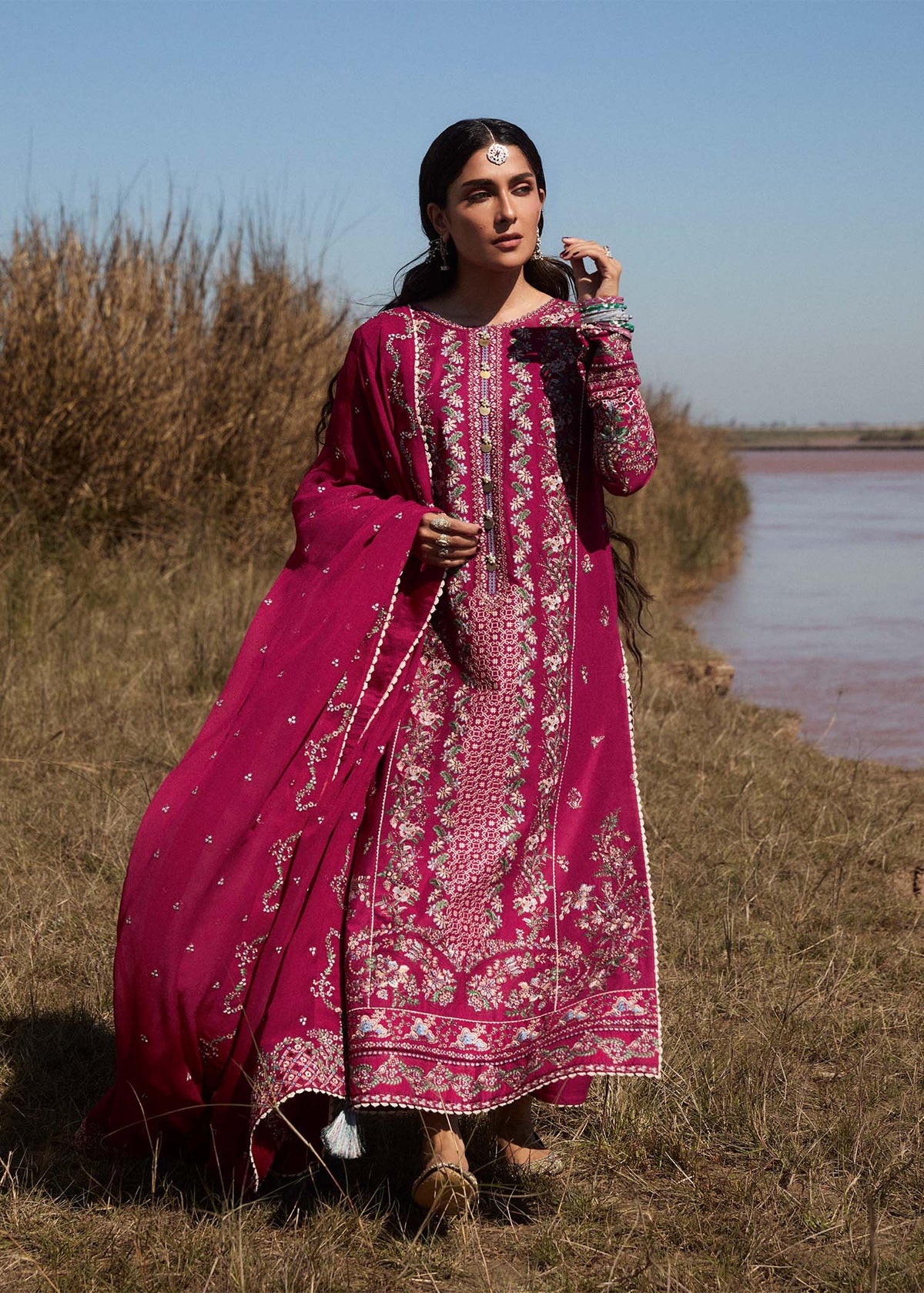 Hussain Rehar | Surkh Eid Pret’25 | Mehrunisa by Maria Faisal - Registered Vendor of : Hussain Rehar - type : Ladies Clothes - 100% original wedding dresses