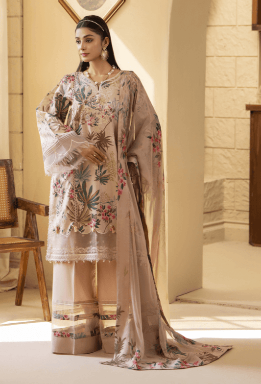 Humdum | Senora Lawn 25 | Senora - D07 by Maria Faisal - Registered Vendor of : Humdum - type : Ladies Clothes - 100% original wedding dresses