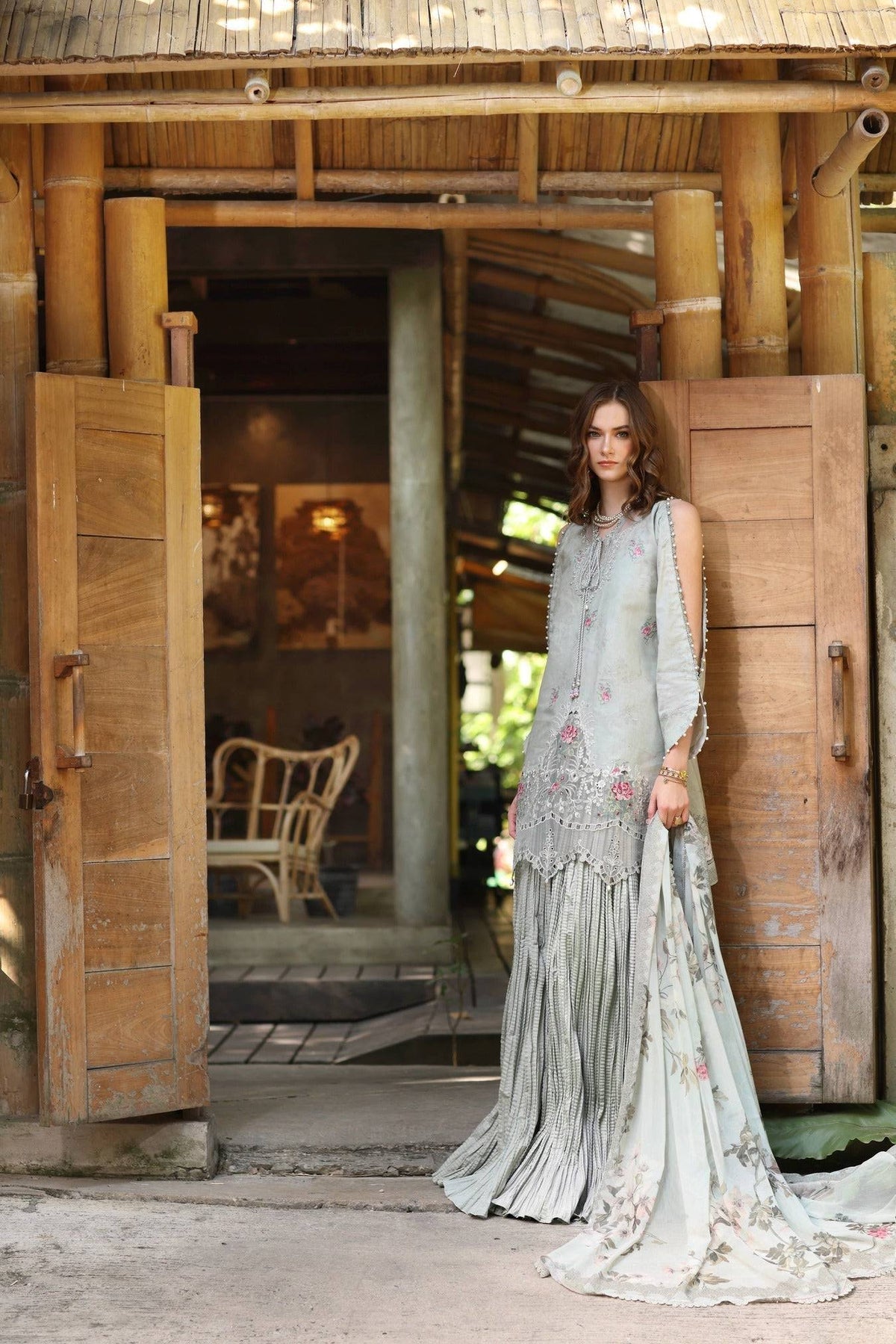 Noor by Saadia Asad | Eid Luxe Printedkari | D2-A by Maria Faisal - Registered Vendor of : Noor by Saadia Asad - type : Ladies Clothes - 100% original wedding dresses
