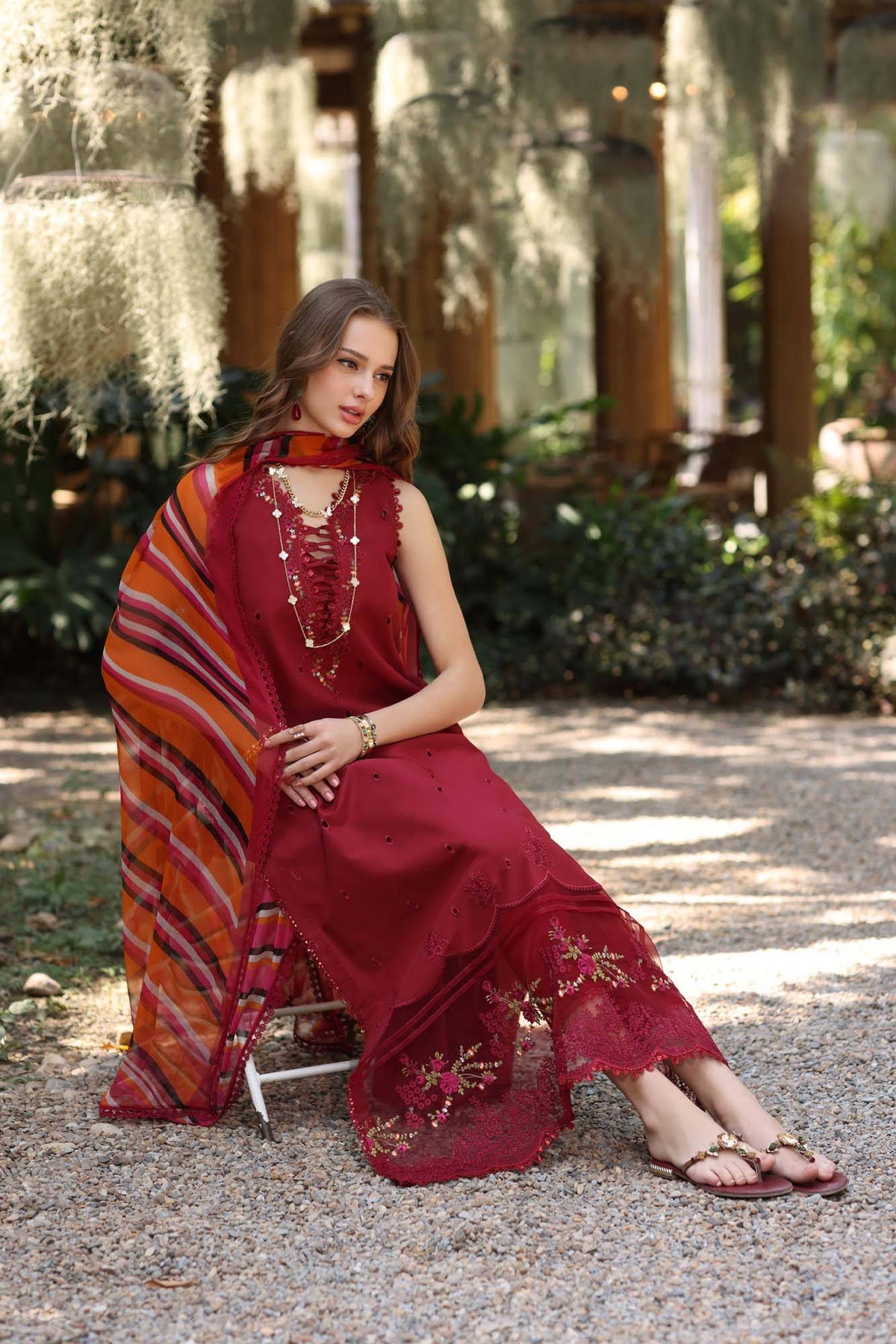 Noor by Saadia Asad | Eid Luxe Printedkari | D3-B by Maria Faisal - Registered Vendor of : Noor by Saadia Asad - type : Ladies Clothes - 100% original wedding dresses