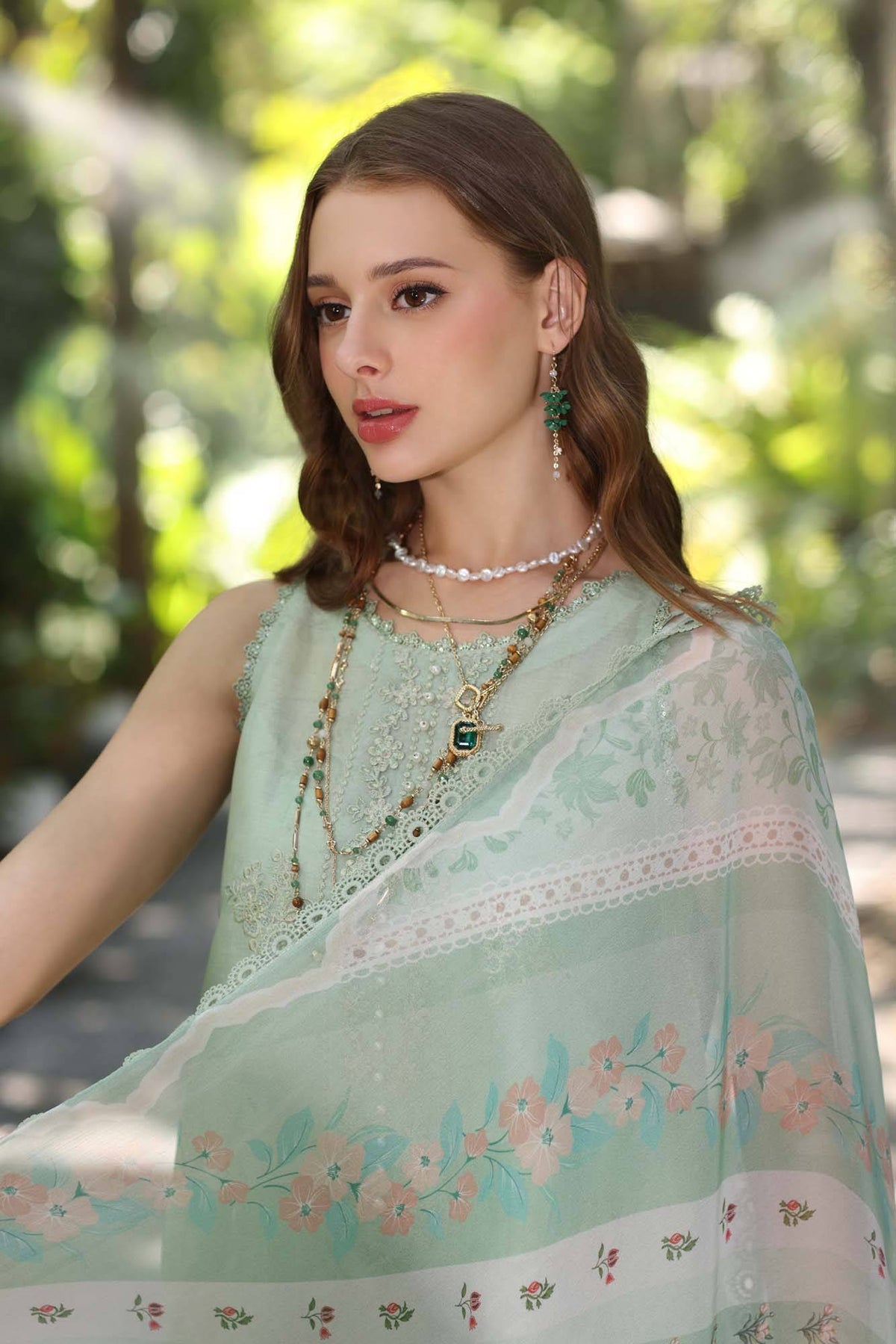 Noor by Saadia Asad | Eid Luxe Printedkari | D6-A by Maria Faisal - Registered Vendor of : Noor by Saadia Asad - type : Ladies Clothes - 100% original wedding dresses