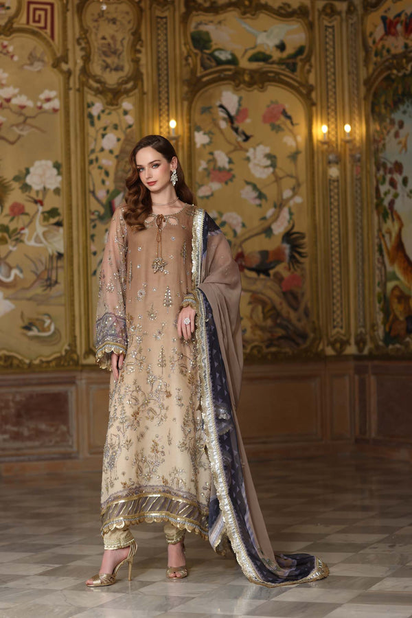 Noor by Saadia Asad | Festive 25 | D2 - Beige - Ladies Clothes - Maria Faisal