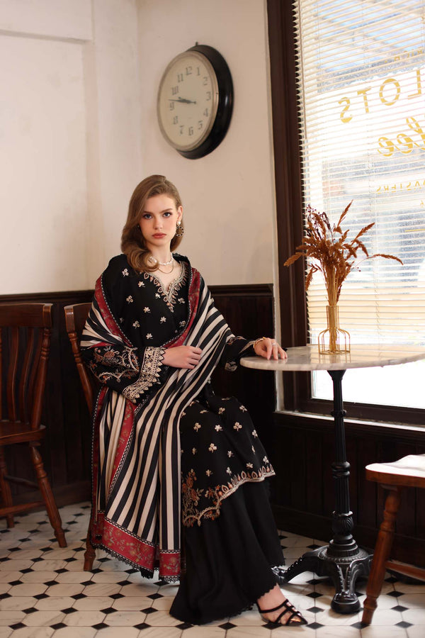 Noor by Saadia Asad | Winter Embroidered Printkhaas 25 | D1 - A - Luxury Dress - available at Maria Faisal in UK and USA.