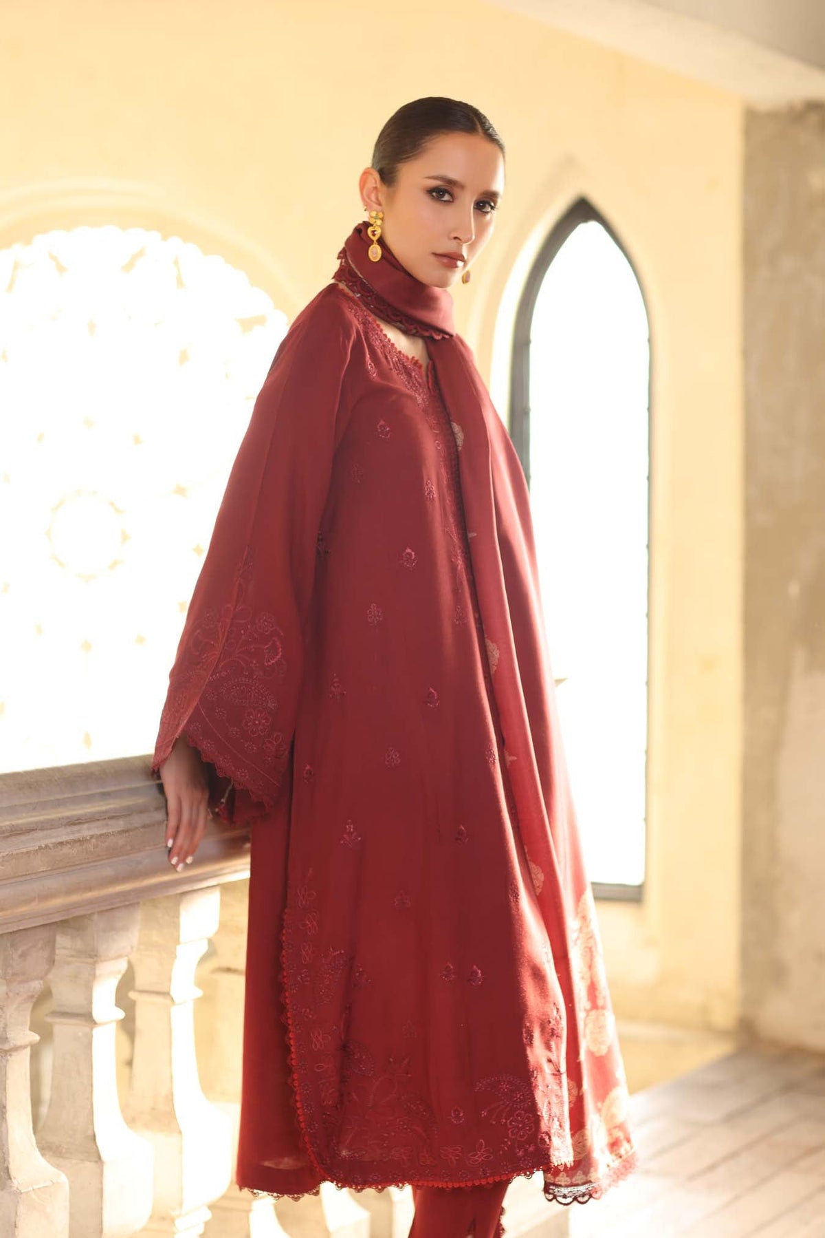 Saadia Asad | Winter Printkhaas 25 | D9- B - Casual Dress - available at Maria Faisal in UK and USA.