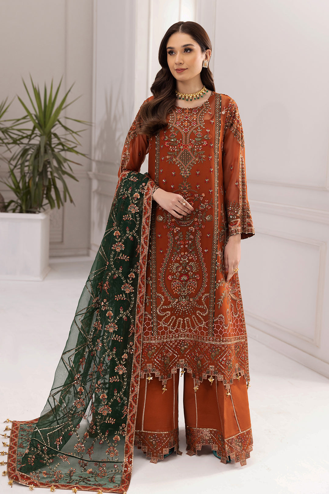 Alizeh | Formal  Collection | Aarmish - Designer Dress with Intricate embroidery and embellishments. Shop elegent wedding dress at Maria Faisal.