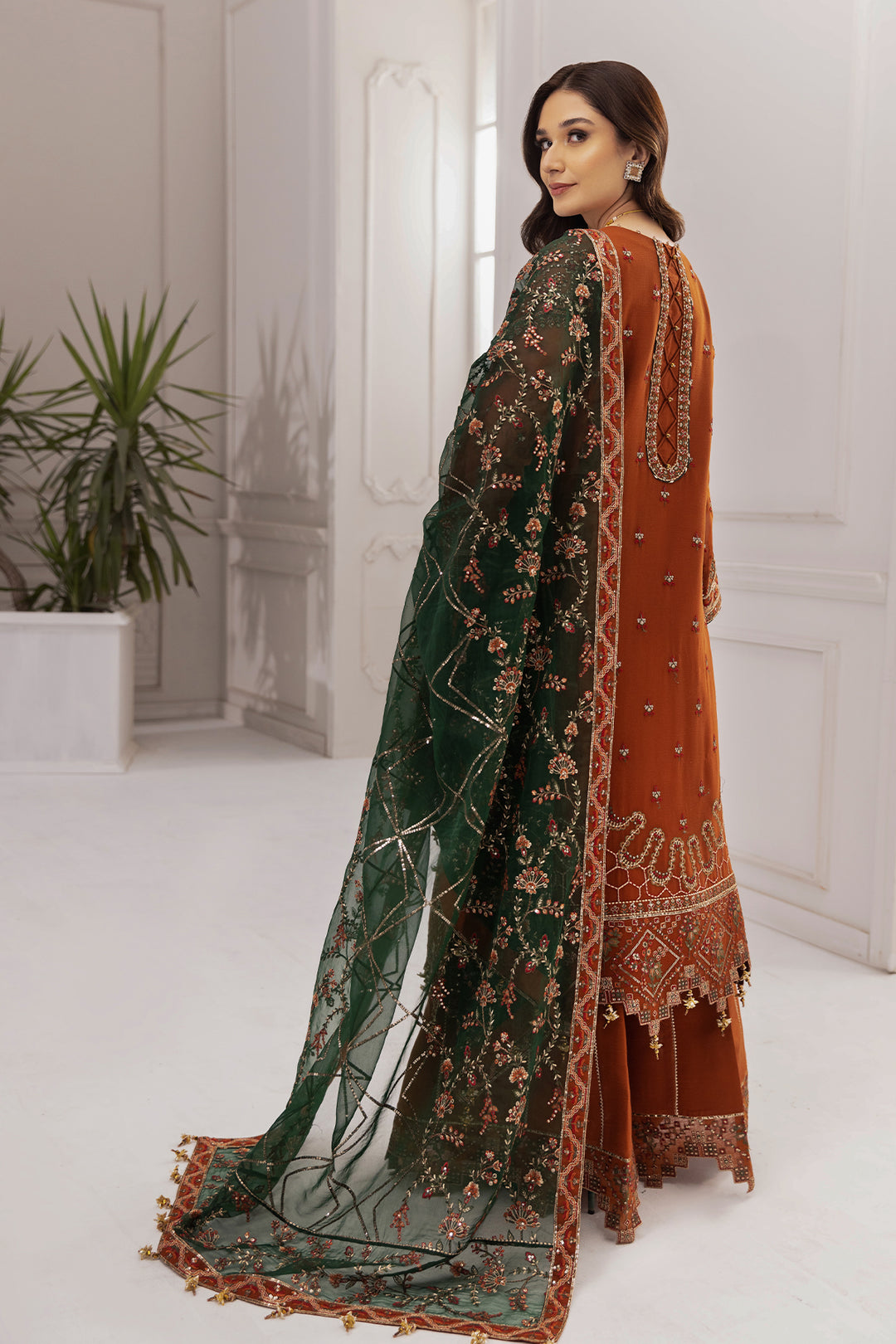 Alizeh | Formal  Collection | Aarmish - Designer Dress with Intricate embroidery and embellishments. Shop elegent wedding dress at Maria Faisal.