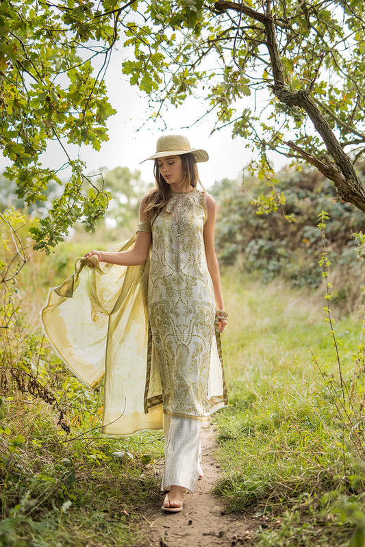 Sobia Nazir | Silk Satin 25 | ST25-06 - Formal Dress - available at Maria Faisal in UK and USA.