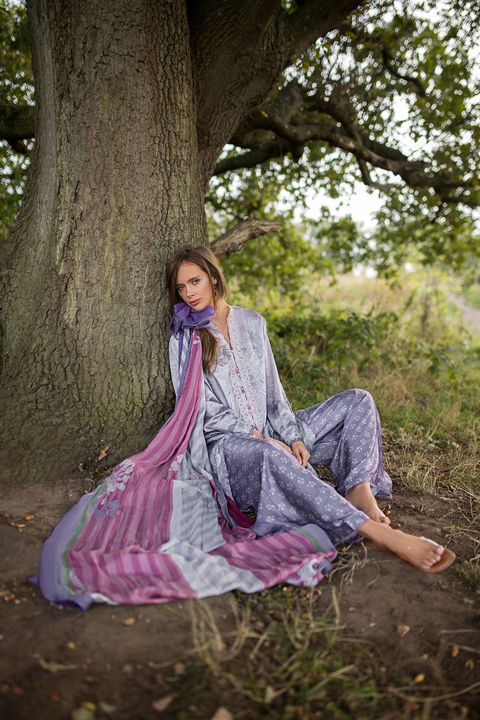 Sobia Nazir | Silk Satin 25 | ST25-01 - Formal Dress - available at Maria Faisal in UK and USA.