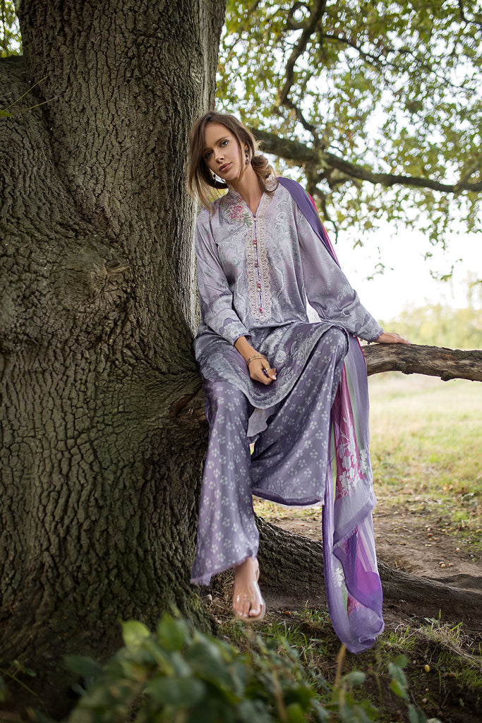 Sobia Nazir | Silk Satin 25 | ST25-01 - Formal Dress - available at Maria Faisal in UK and USA.