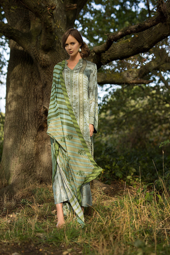 Sobia Nazir | Silk Satin 25 | ST25-02 - Formal Dress - available at Maria Faisal in UK and USA.