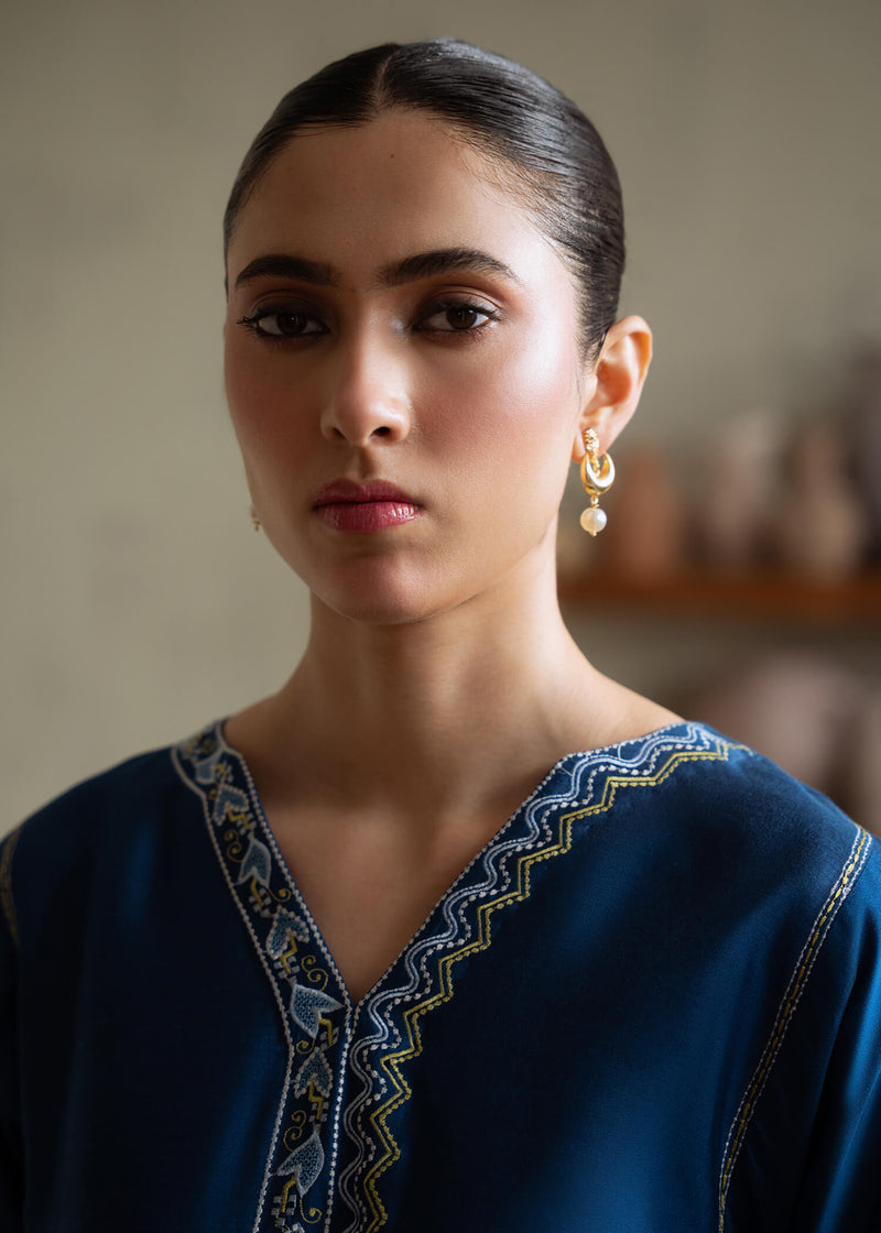 Jeem | Summer 25 RTW | ANZA BLUE - Ladies Clothes - Maria Faisal