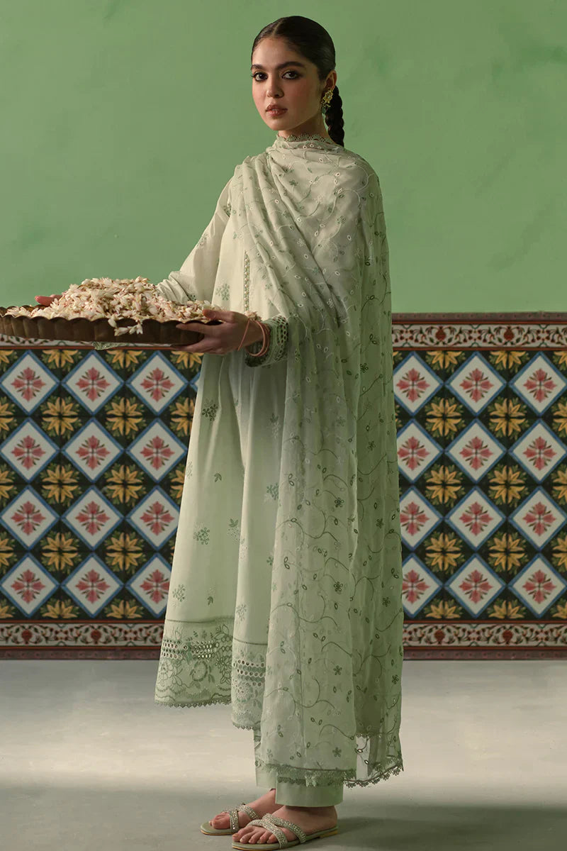 Cross Stitch | Chikankari Lawn | ICY MINT - Ladies Clothes - Maria Faisal