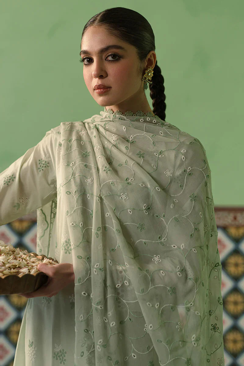 Cross Stitch | Chikankari Lawn | ICY MINT - Ladies Clothes - Maria Faisal