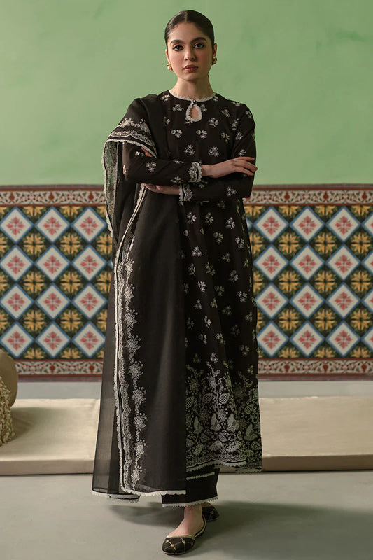 Cross Stitch | Chikankari Lawn | DUSKY SABLE - Ladies Clothes - Maria Faisal