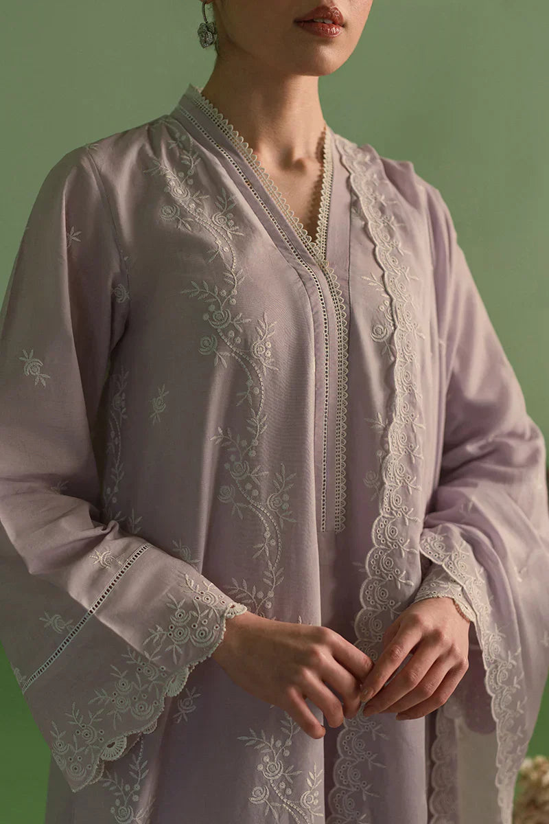 Cross Stitch | Chikankari Lawn | LILAC BLOOM - Ladies Clothes - Maria Faisal