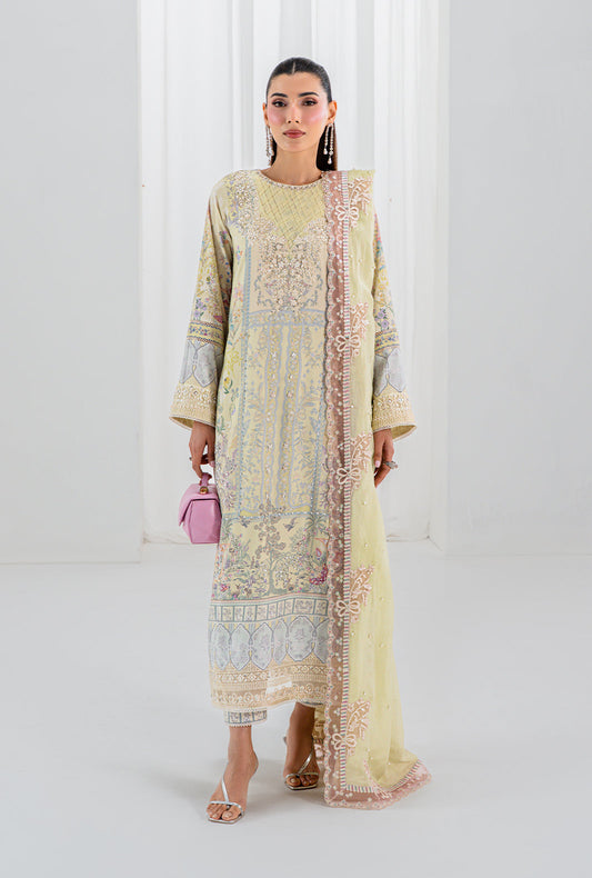 AJR Couture | Luxe Silk 26 | Isra - Luxury Dress - available at Maria Faisal in UK and USA.