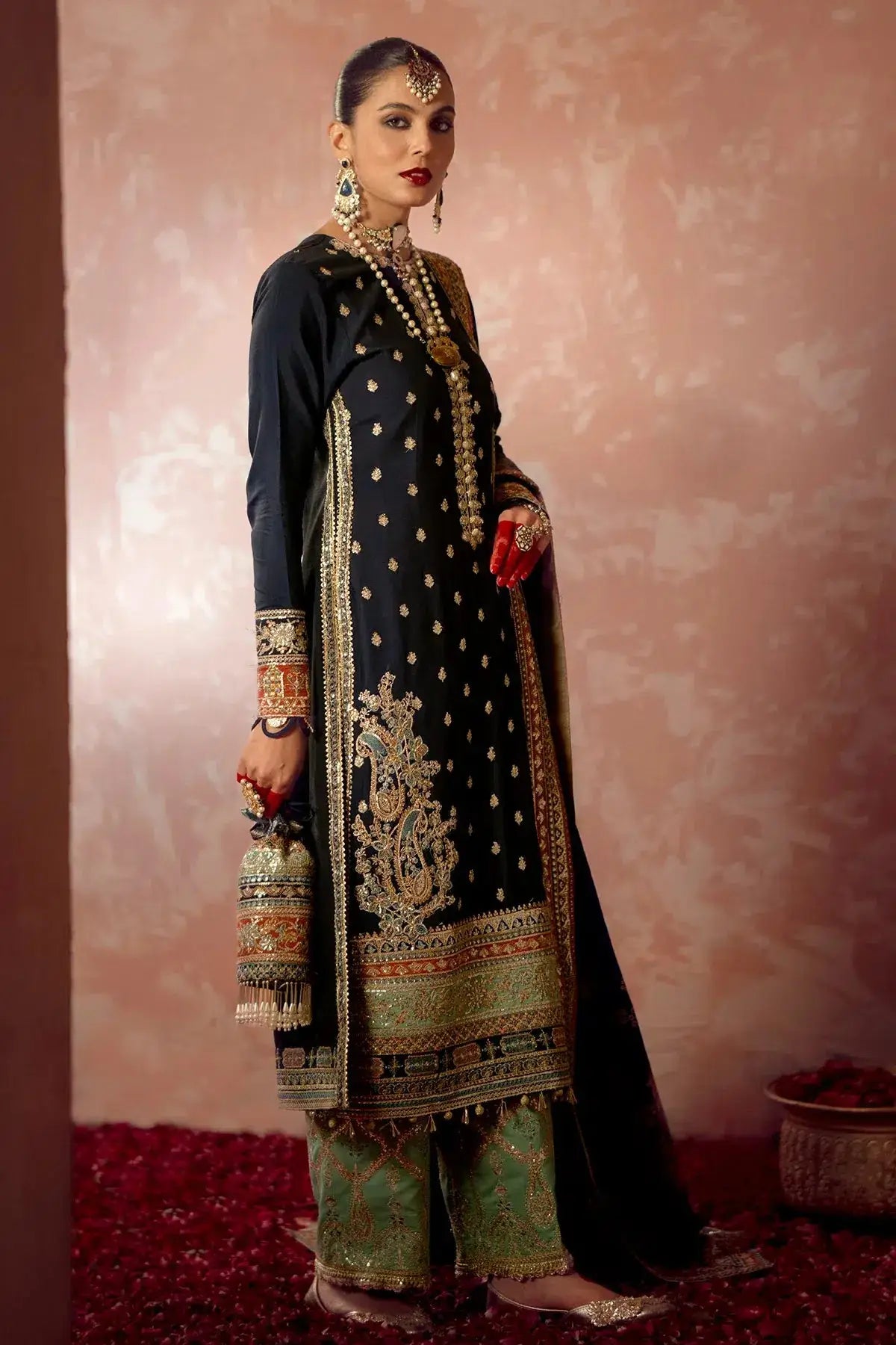AJR Couture | Mushk The Silk Edit | Khushboo by Maria Faisal - Registered Vendor of : AJR Couture - type : Pakistani Designer Dress - 100% original wedding dresses