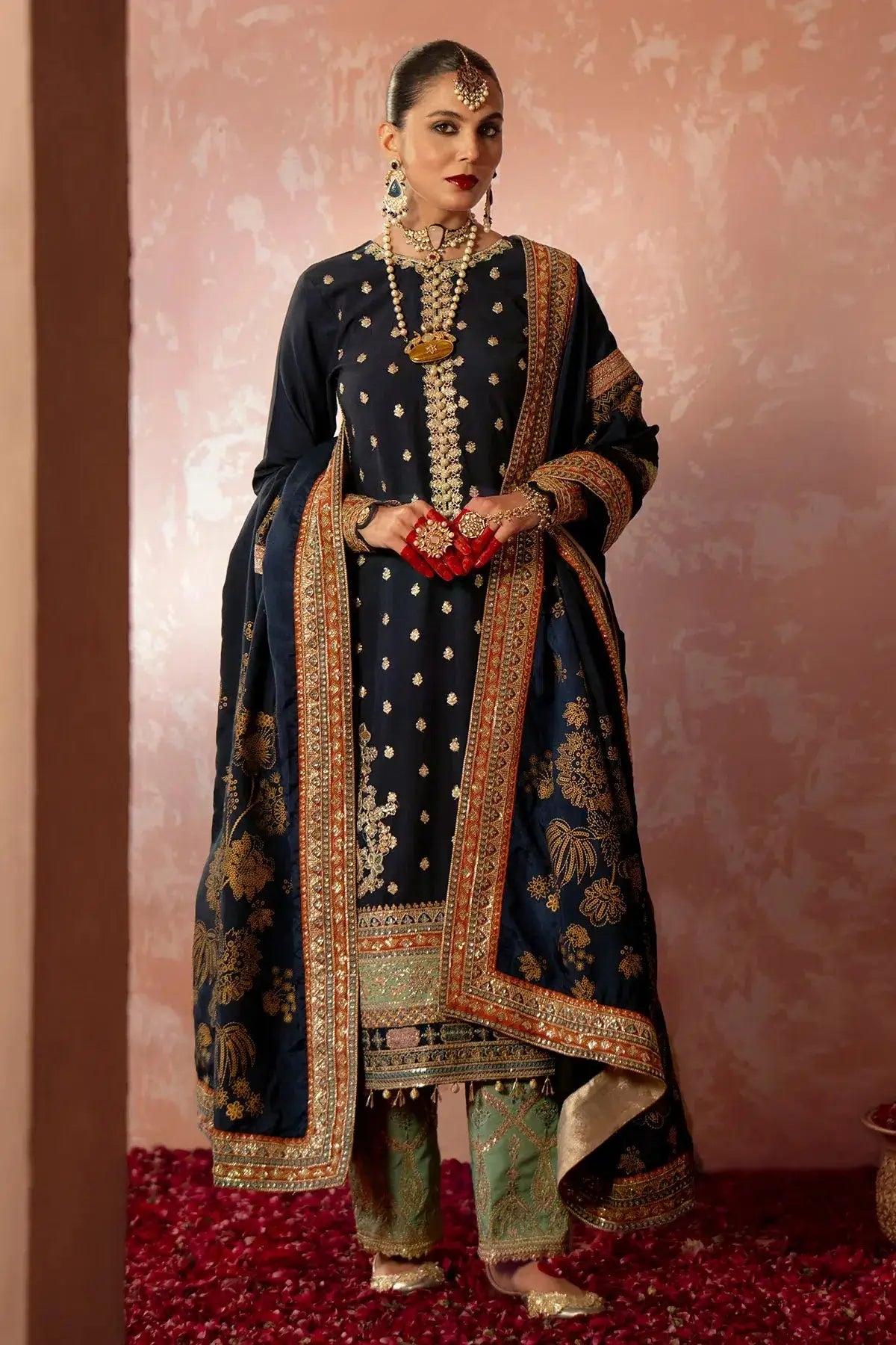 AJR Couture | Mushk The Silk Edit | Khushboo by Maria Faisal - Registered Vendor of : AJR Couture - type : Pakistani Designer Dress - 100% original wedding dresses