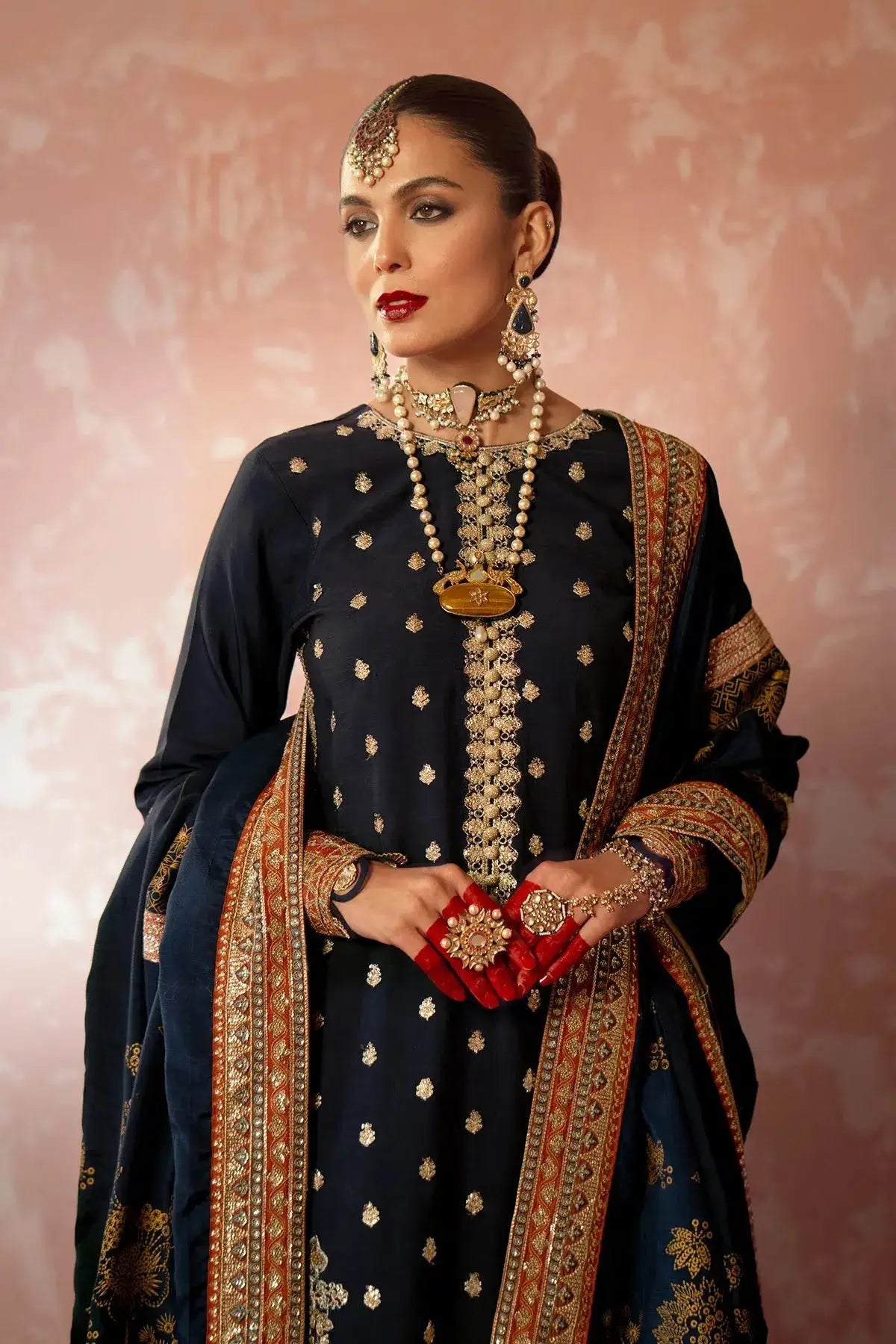 AJR Couture | Mushk The Silk Edit | Khushboo by Maria Faisal - Registered Vendor of : AJR Couture - type : Pakistani Designer Dress - 100% original wedding dresses