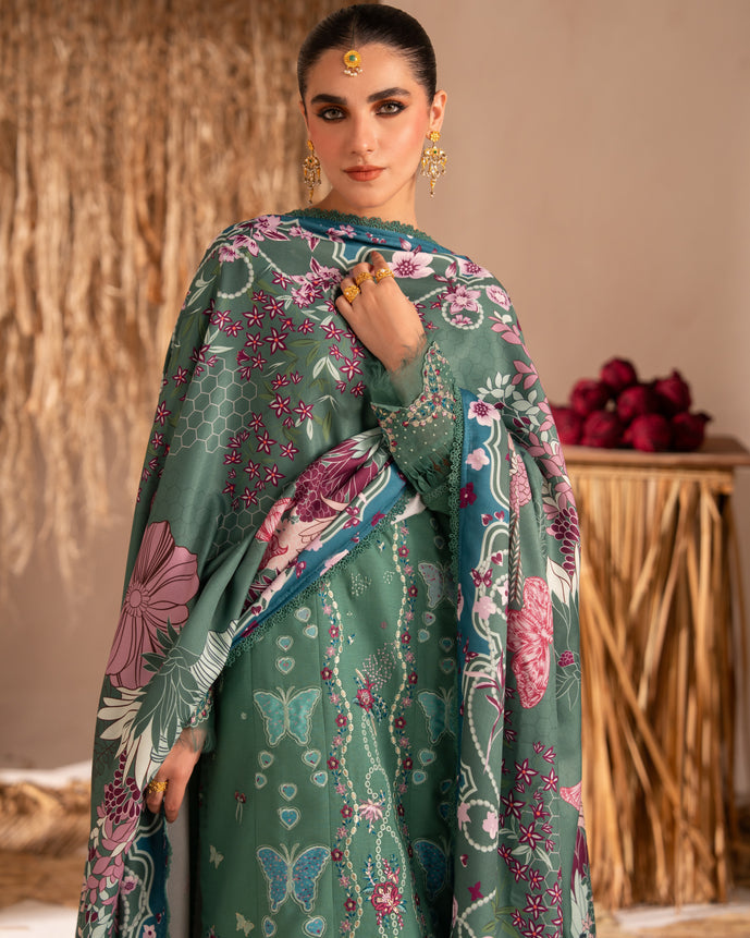 Parishay | Veranda Winters 26 |VR-15 - Luxury Dress - available at Maria Faisal in UK and USA.