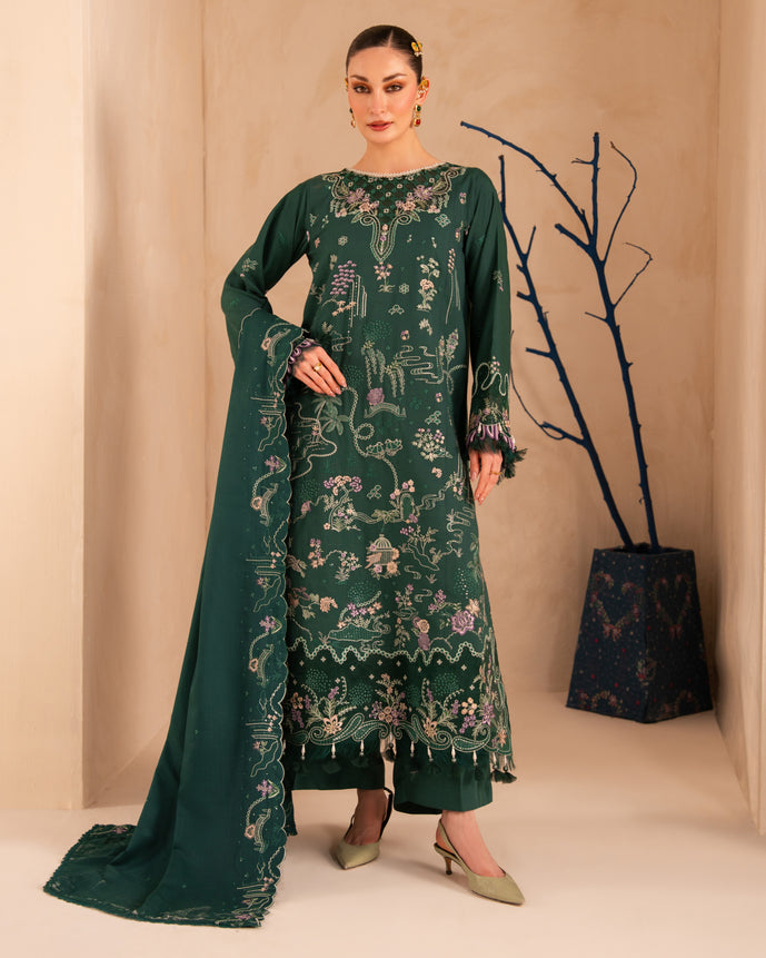 Parishay | Veranda Winters 26 |VR-10 - Luxury Dress - available at Maria Faisal in UK and USA.