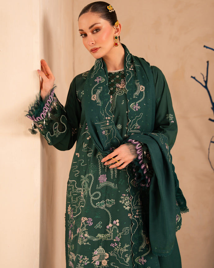Parishay | Veranda Winters 26 |VR-10 - Luxury Dress - available at Maria Faisal in UK and USA.