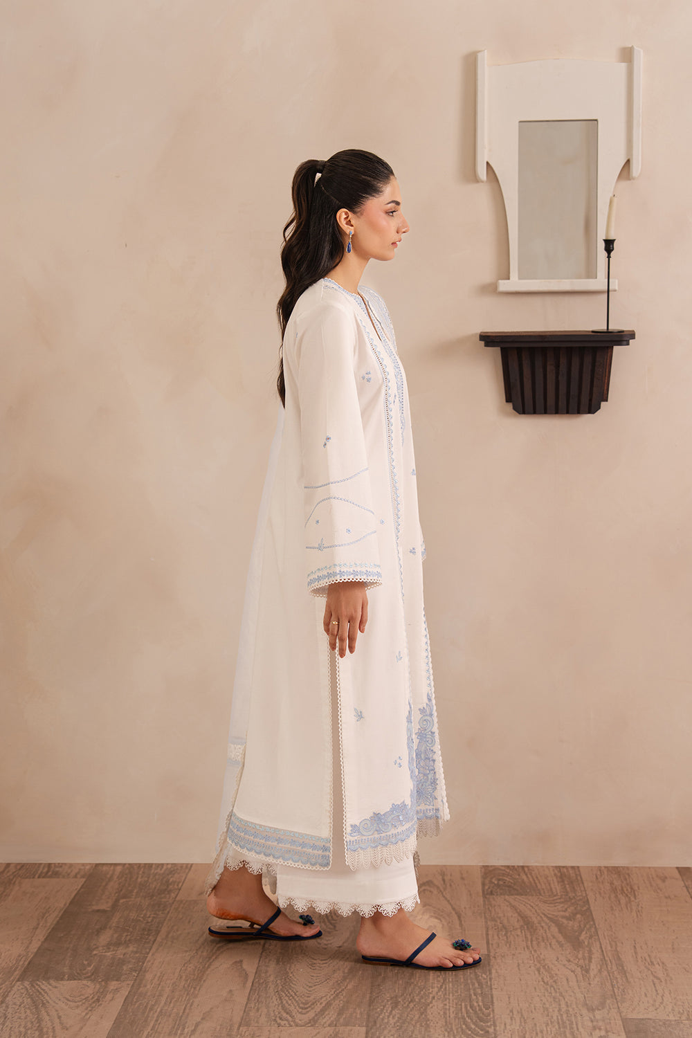 Afrozeh | Muted Muse 26 | Pearl - Luxury Dress - available at Maria Faisal in UK and USA.