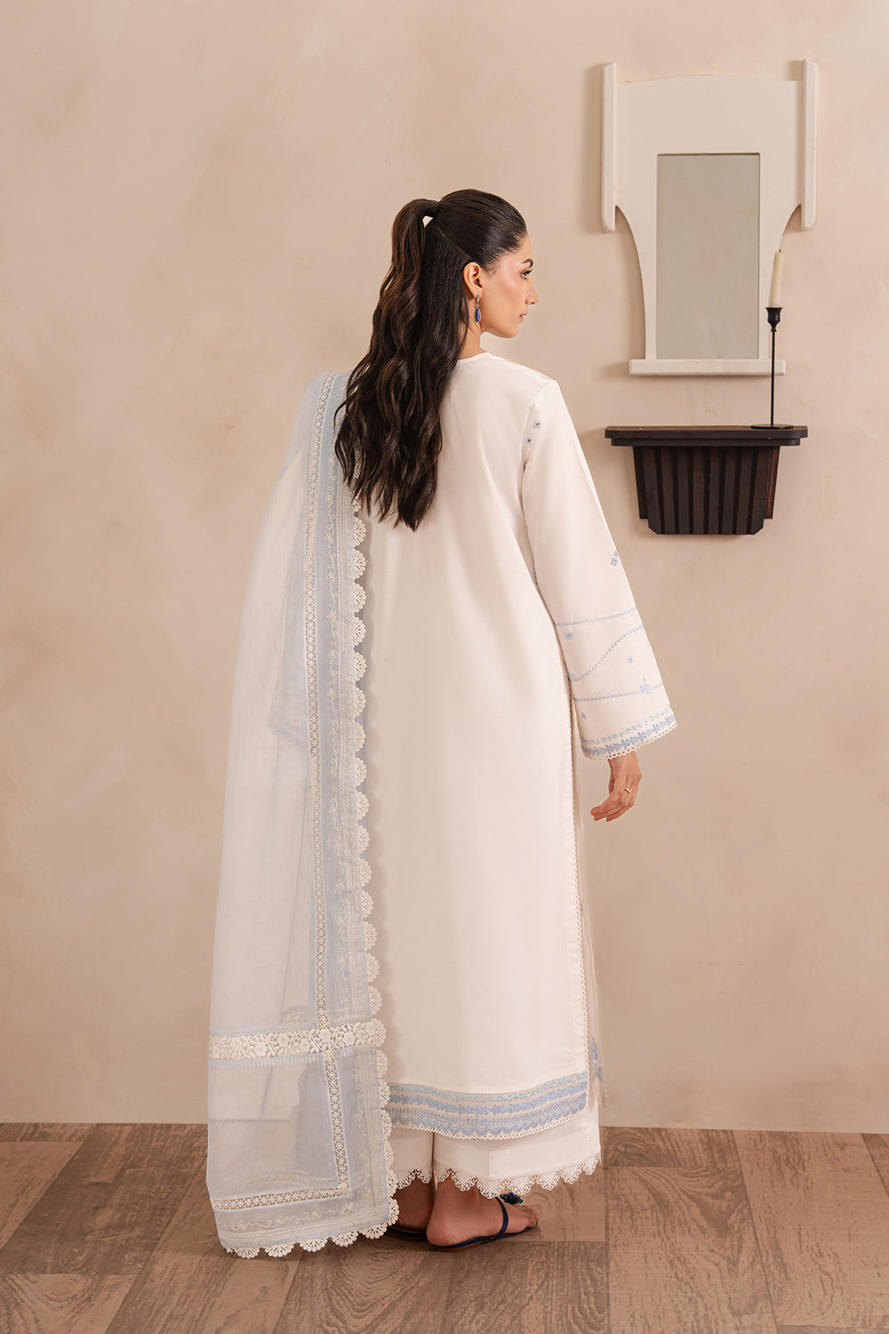 Afrozeh | Muted Muse 26 | Pearl - Luxury Dress - available at Maria Faisal in UK and USA.