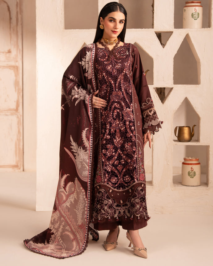 Parishay | Veranda Winters 26 |VR-08 - Luxury Dress - available at Maria Faisal in UK and USA.