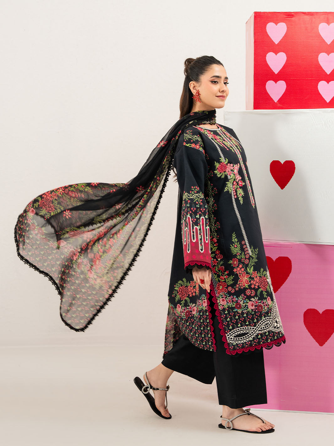 Mahnur | Anaya Lawn | ANA-004 - Luxury Dress - available at Maria Faisal in UK and USA.