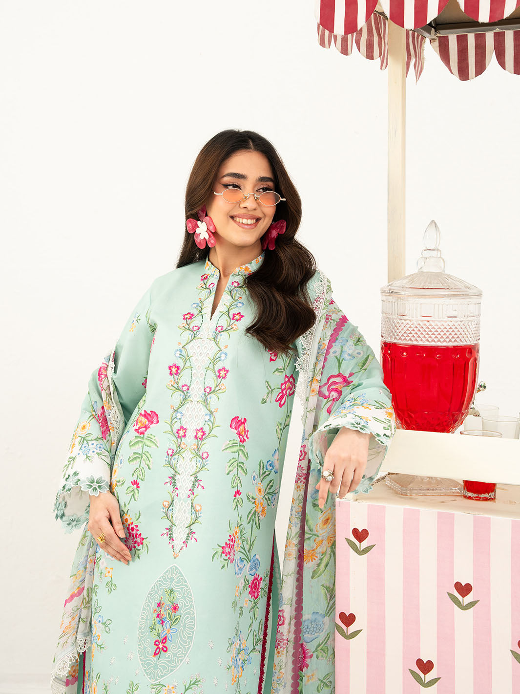 Mahnur | Anaya Lawn | ANA-011 - Luxury Dress - available at Maria Faisal in UK and USA.