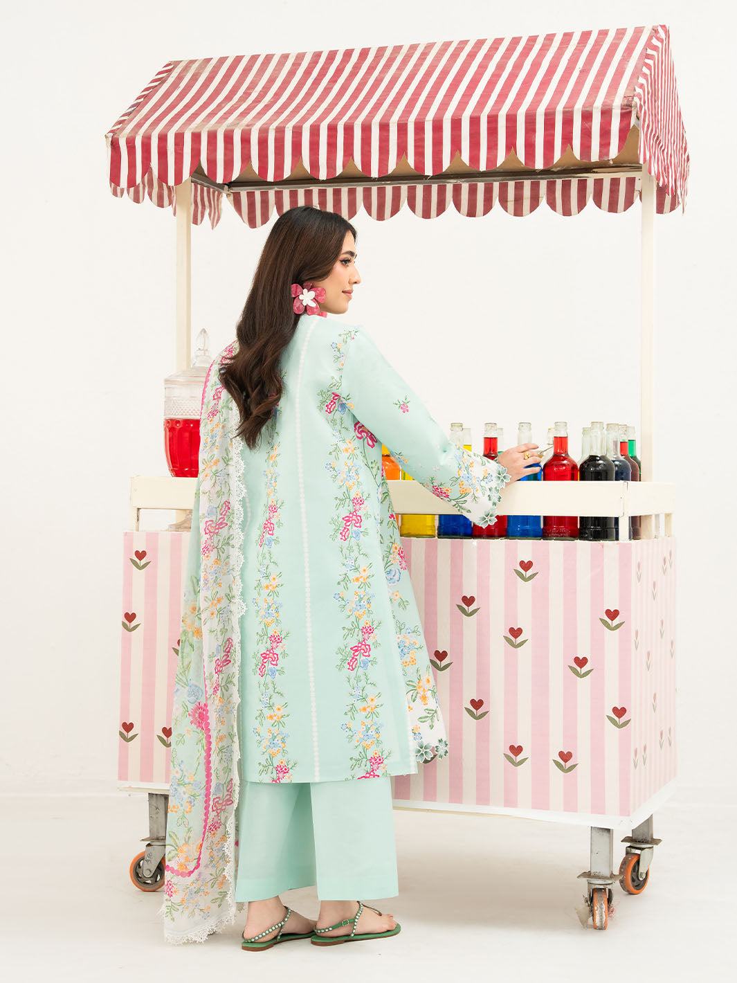 Mahnur | Anaya Lawn | ANA-011 - Luxury Dress - available at Maria Faisal in UK and USA.