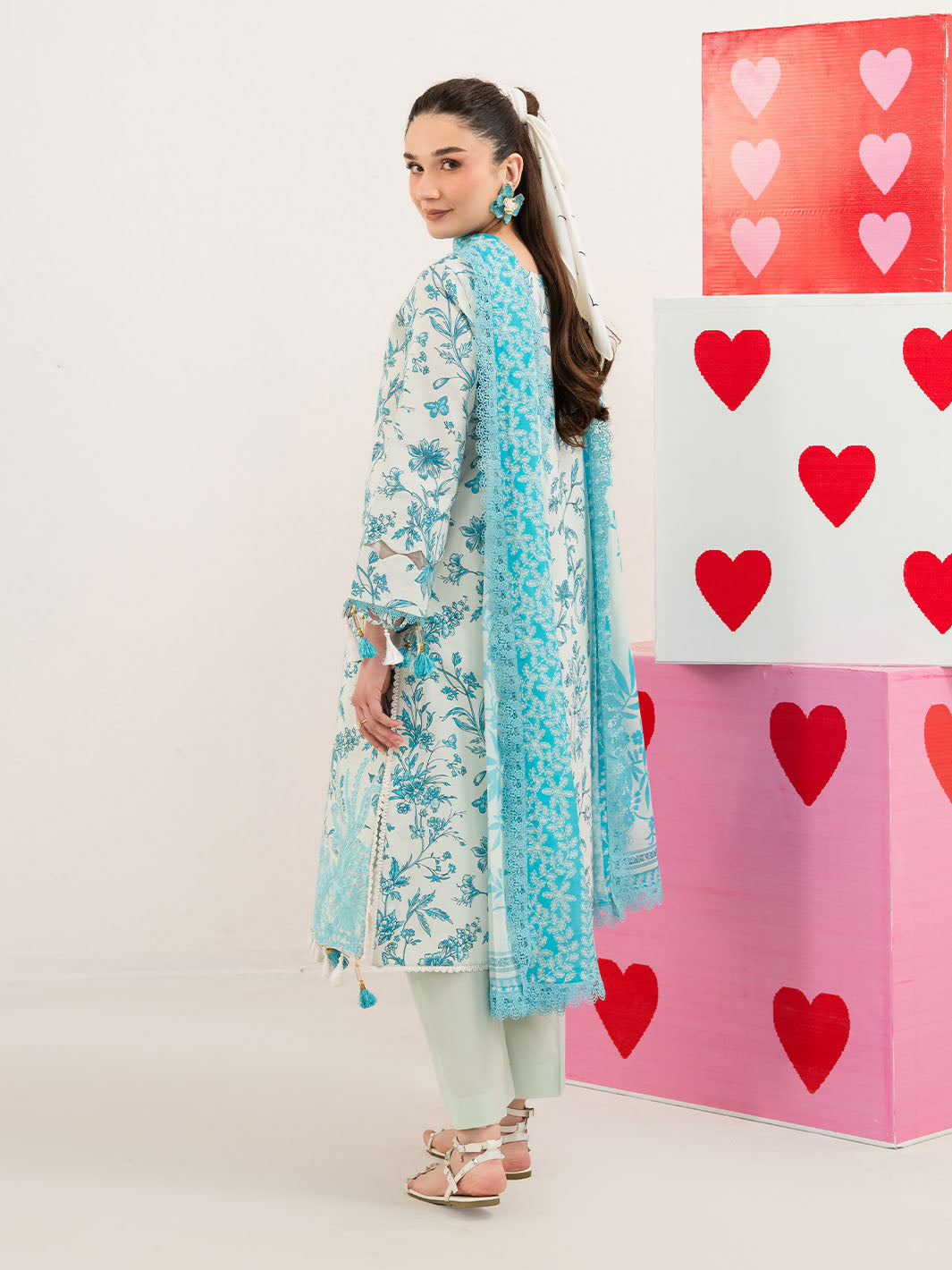 Mahnur | Anaya Lawn | ANA-014 - Luxury Dress - available at Maria Faisal in UK and USA.