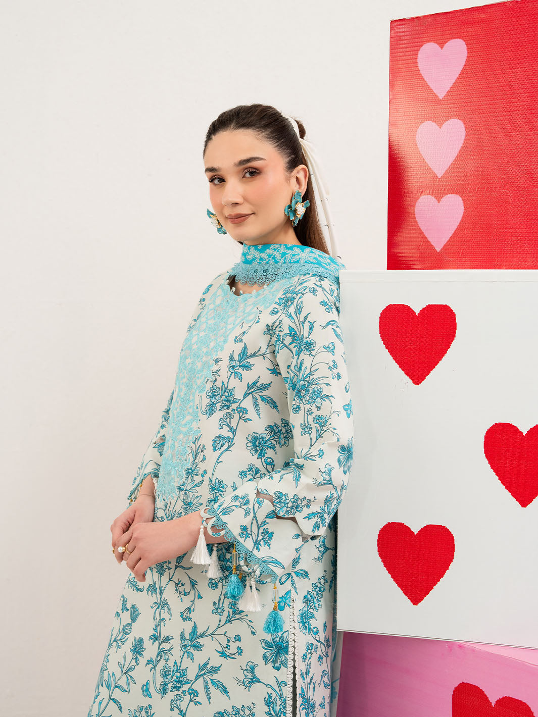 Mahnur | Anaya Lawn | ANA-014 - Luxury Dress - available at Maria Faisal in UK and USA.