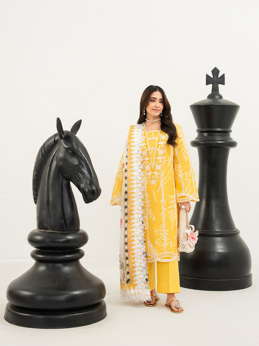 Mahnur | Anaya Lawn | ANA-019 - Luxury Dress - available at Maria Faisal in UK and USA.