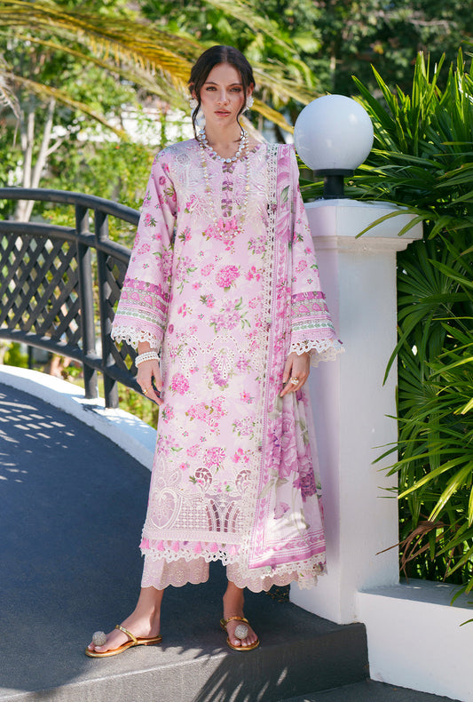AJR Couture | Printed Chikankari 26 | Rumi - Luxury Dress - available at Maria Faisal in UK and USA.