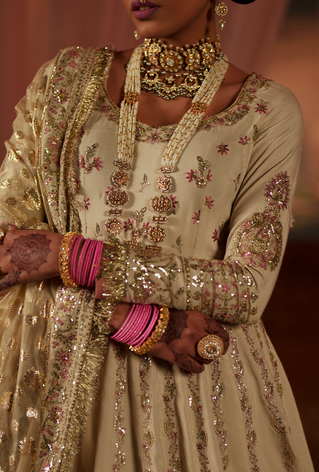 AJR Couture | Meharma The Silk Edit | Shehnai - Formal Dress - available at Maria Faisal in UK and USA.