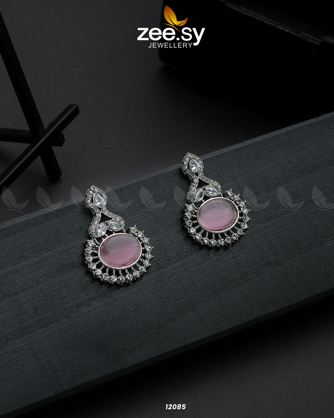 Aaina-E-Dil Silver - Earrings 