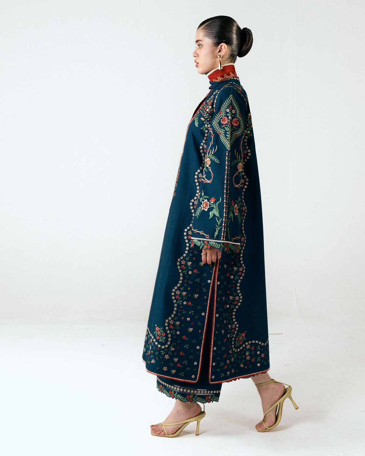 Jugnu | SS 26 Lawn | Agna - Luxury Dress - available at Maria Faisal in UK and USA.