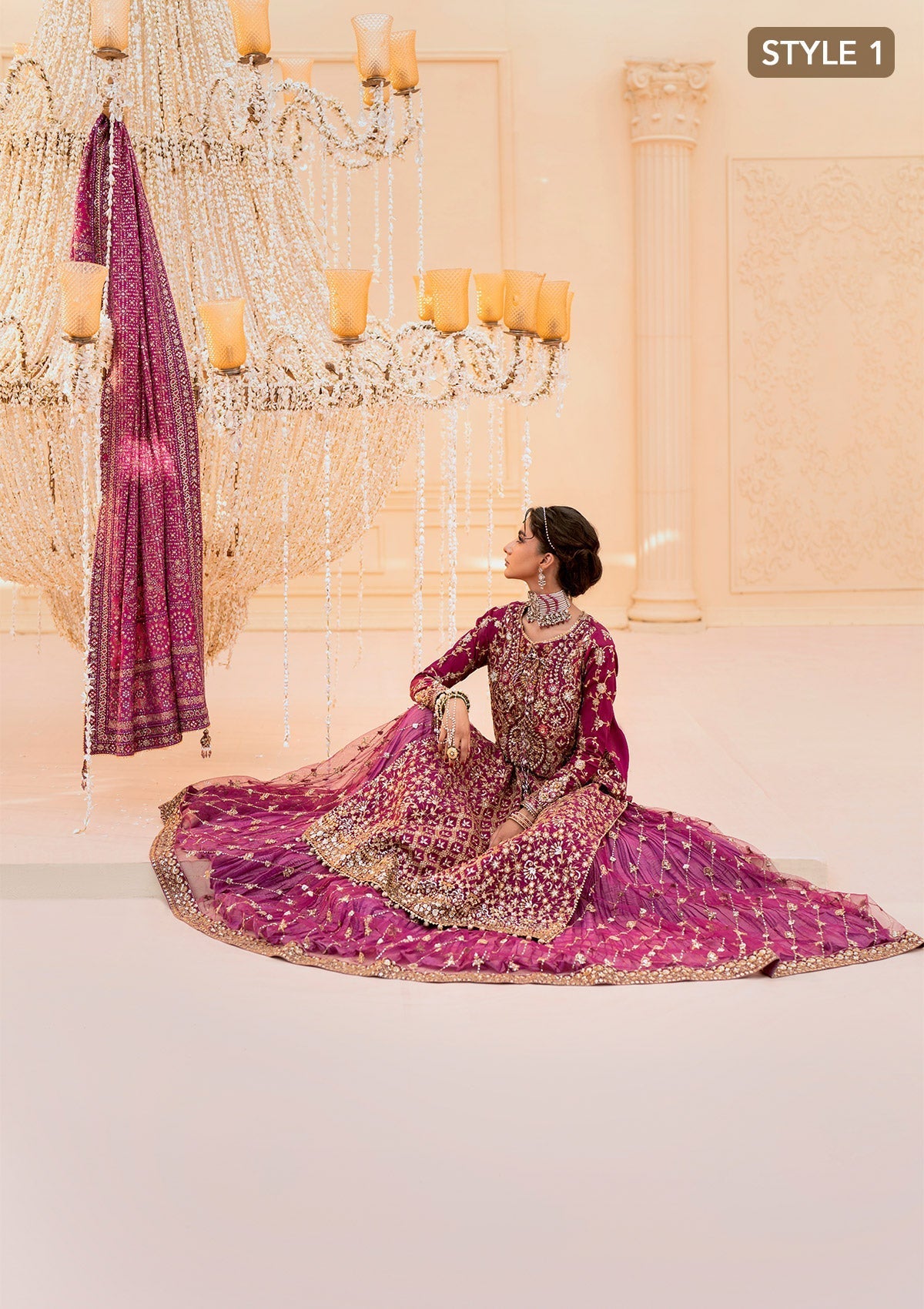 Aik Atelier | Wedding Festive 25 | LOOK 10 by Maria Faisal - Registered Vendor of : Aik Atelier - type : Ladies Clothes - 100% original wedding dresses