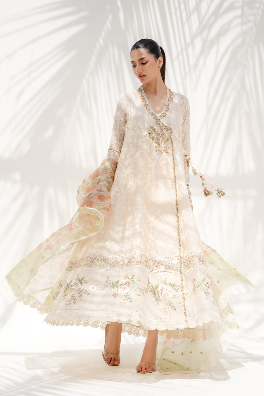 Sania Maskatiya | Summer Festive 26 |Alinsa - Luxury Dress - available at Maria Faisal in UK and USA.