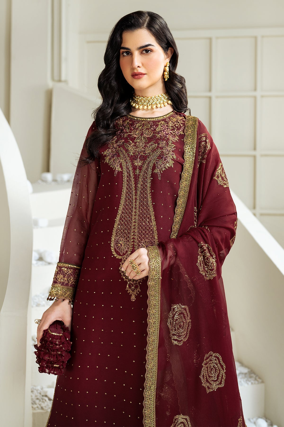 Alizeh | Selene Luxury Chiffon Collection 25 | AF-PS-8007-Gina by Maria Faisal - Registered Vendor of : Alizeh - type : Ladies Clothes - 100% original wedding dresses