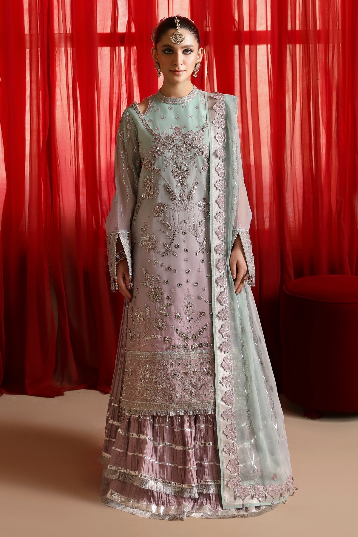 Alizeh | Reena Wedding Formals | AF-HM-4023-AMANI - Designer Dress with Intricate embroidery and embellishments. Shop elegent wedding dress at Maria Faisal.