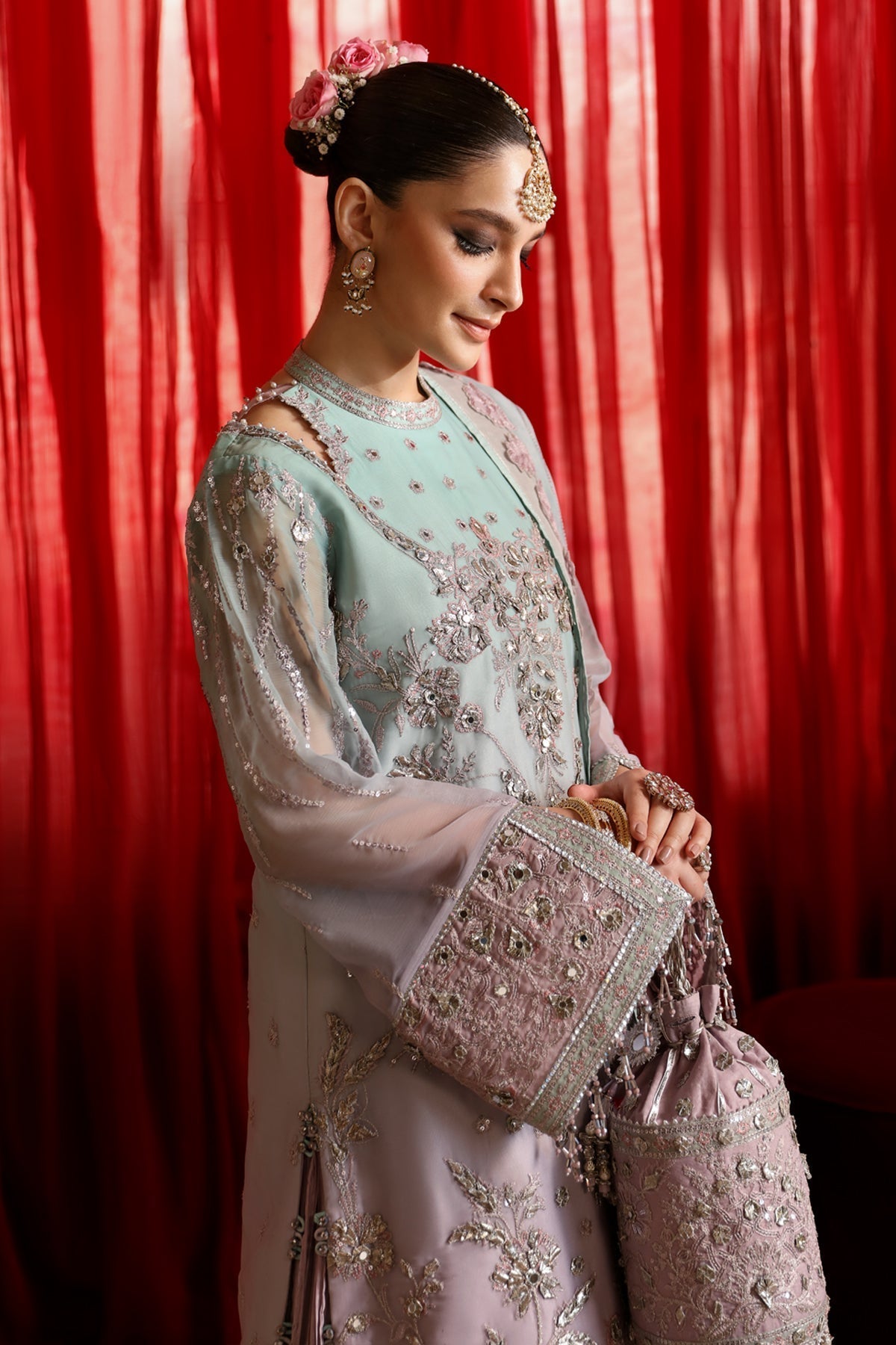 Alizeh | Reena Wedding Formals | AF-HM-4023-AMANI - Designer Dress with Intricate embroidery and embellishments. Shop elegent wedding dress at Maria Faisal.