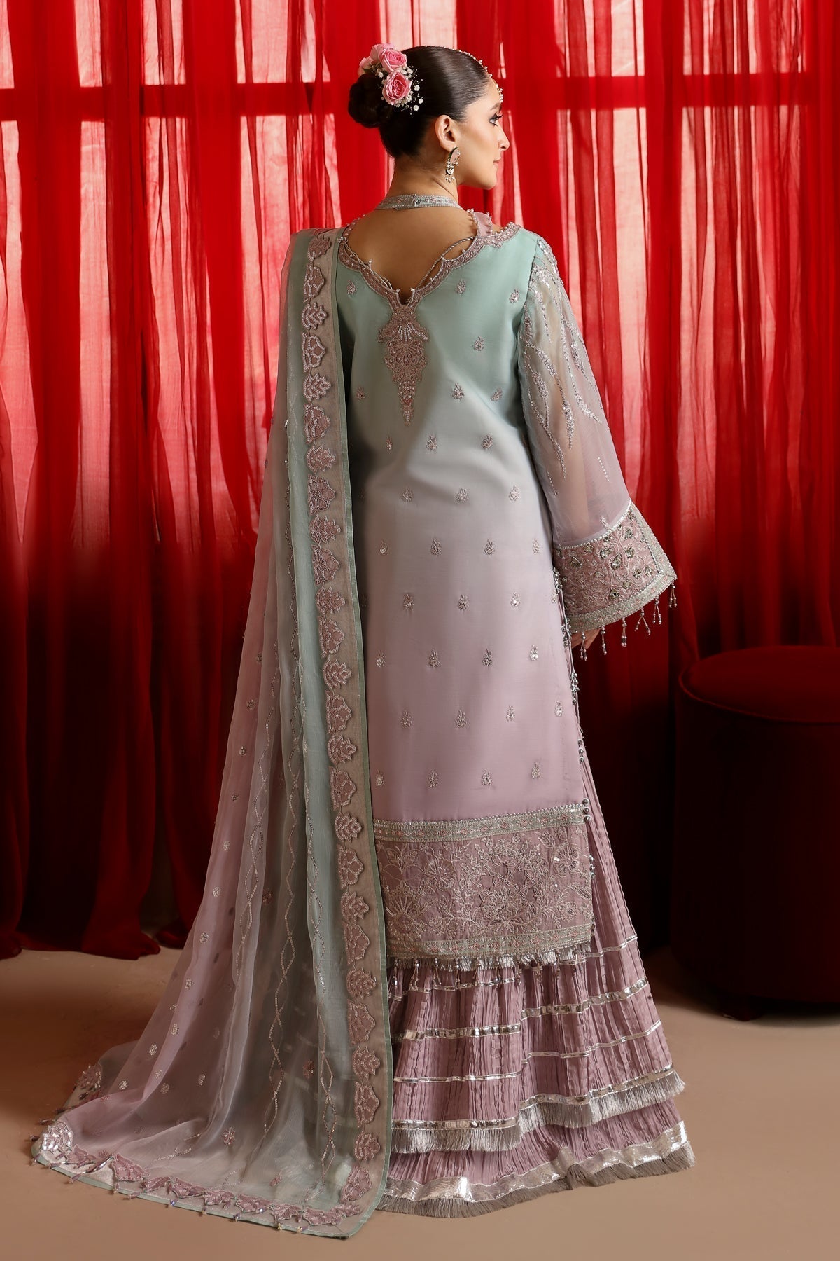 Alizeh | Reena Wedding Formals | AF-HM-4023-AMANI - Designer Dress with Intricate embroidery and embellishments. Shop elegent wedding dress at Maria Faisal.