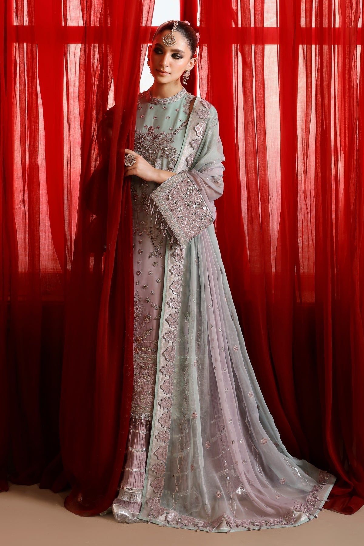 Alizeh | Reena Wedding Formals | AF-HM-4023-AMANI - Designer Dress with Intricate embroidery and embellishments. Shop elegent wedding dress at Maria Faisal.